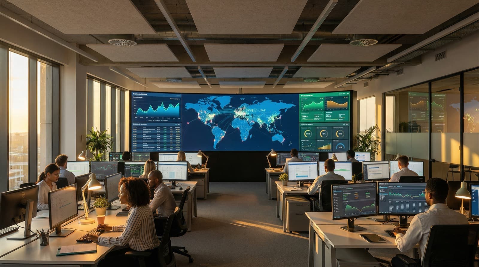 Operatieruimte met live campagne- en vraagdata